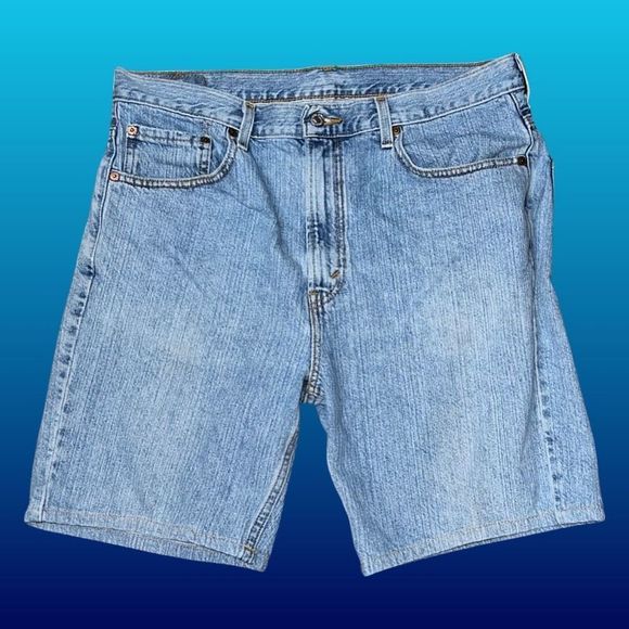 Mens Levis 505 Regular Fit Vintage Denim Shorts Size 34 - Picture 1 of 4